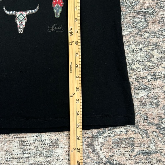 Ariat Black T-Shirt Womens Size Small Relaxed Fit Western Cowgirl - Picture 6 of 9